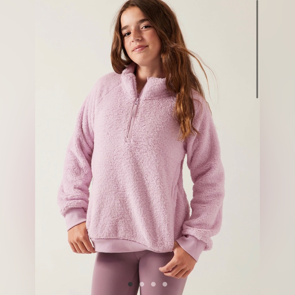 Girls size 14 Athleta Girl sherpa pullover